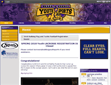 Tablet Screenshot of bulldogyouthsports.org